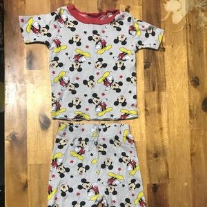 Disney Mickey Mouse 3 Piece Pajamas 4T